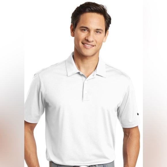 Men’s White NIKE GOLF dri-fit polo style shirt - Picture 2 of 2